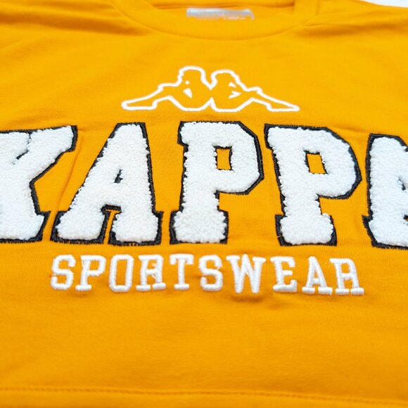 Kappa Unisex Crew Neck Orange with Black Pullover Loopknit 8Yrs Sweatshirt NWOT - Picture 2 of 8